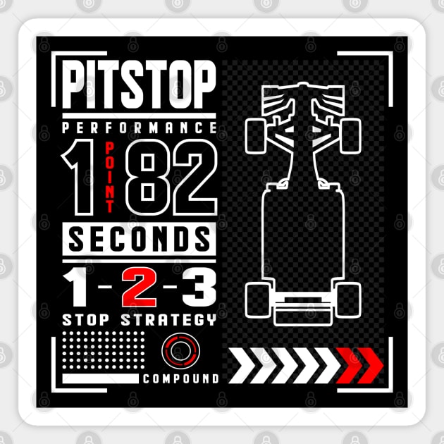 F1 Pitstop Design Edit Magnet by DavidSpeedDesign